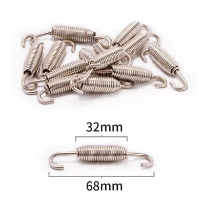 Exhaust pipe spring long double hook 32-68mm