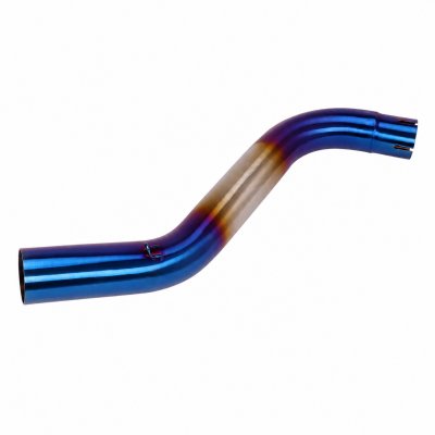 Benelli TNT600 exhaust mid pipe side-mount half-blue (51mm)
