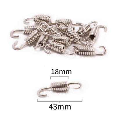 Exhaust pipe spring short double hook 18-43mm